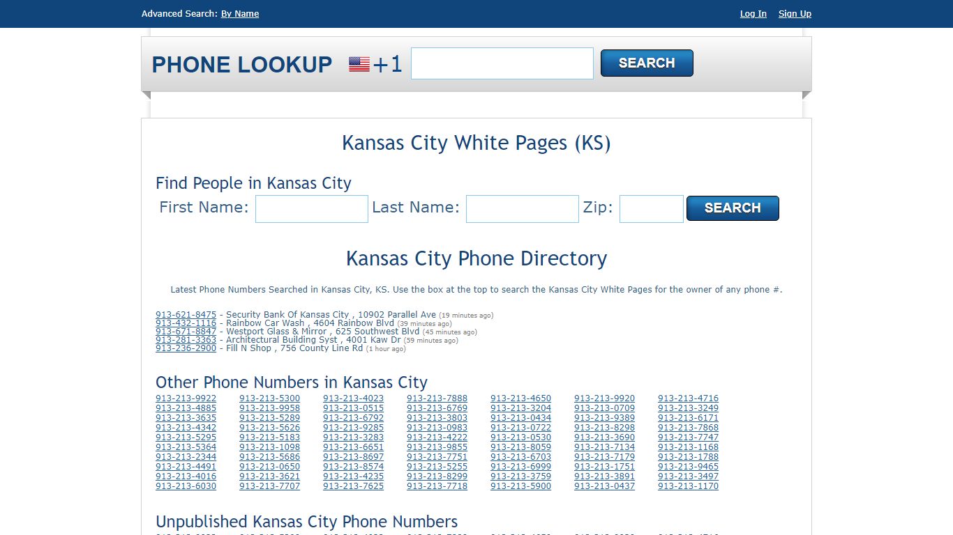 Kansas City White Pages - Kansas City Phone Directory Lookup